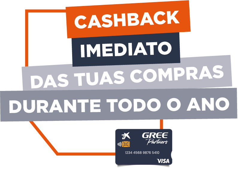 Cashback imediato das tuas compras durante todo o ano